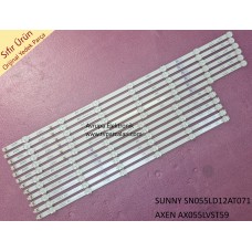 SUNNY SN055LD12AT071-S2F Led bar, AXEN AX055LVST59-AMF Led bar, HL-2A550A28-0601L-01, HL-2A550A28-0701R-01, Tv panel ledleri